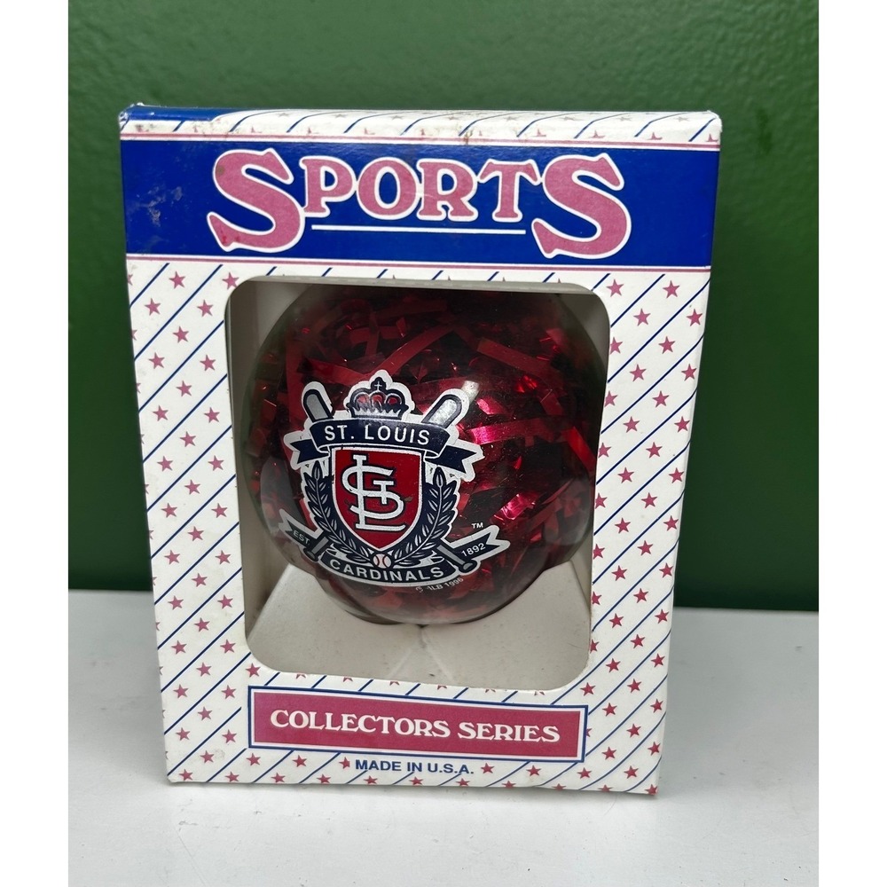 St Louis Cardinals MLB Glass Christmas Ornament Sports Collectors Series